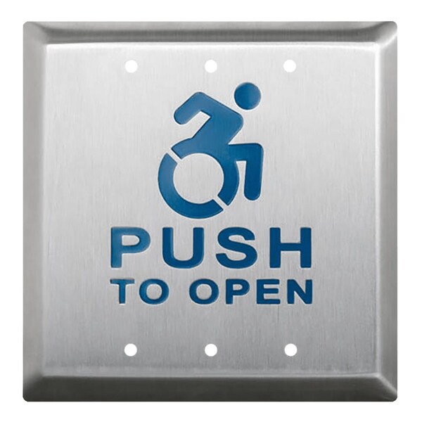 4-1/2-in Square Concealed Screws, Push Plate Switch with Kinetic Wireless Transmitter, ACTIVE WHEELC